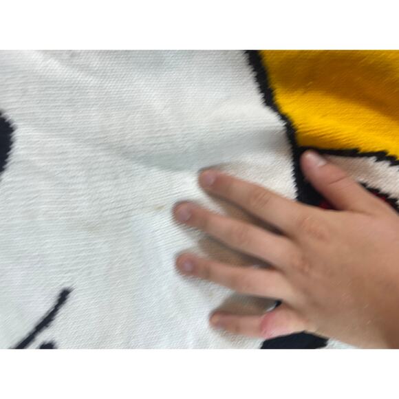 VINTAGE 80s Mickey Mouse Sweater Womens Large Blue Knit Pullover Cartoon Jumper - Picture 4 of 4